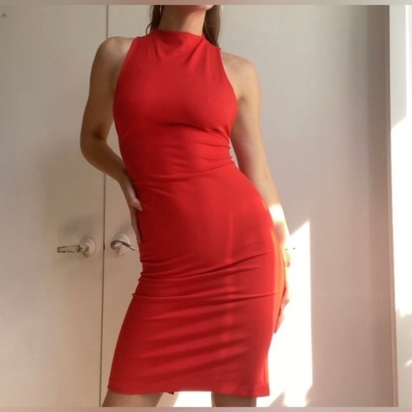 Aritzia Babaton Matheson Dress Red - Picture 4 of 12